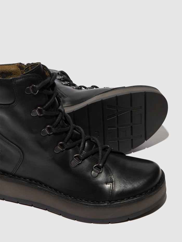 Flowfold Lace-up Ankle Boots ROXY094FLY BLACK