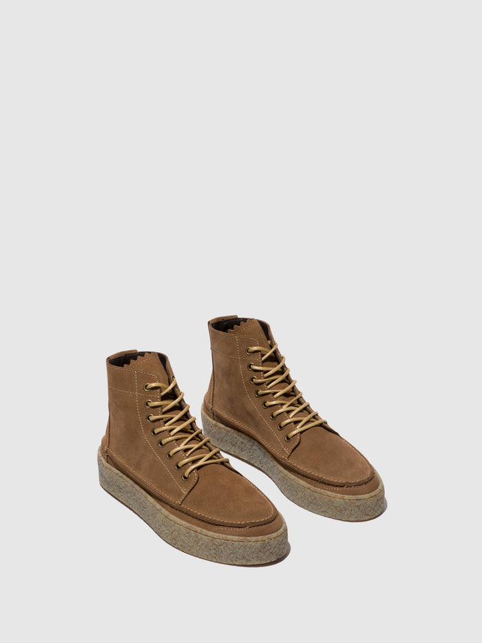 Flowfold Lace-up Ankle Boots RUBE542FLY SAND