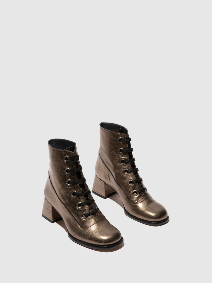 Flowfold Lace-up Ankle Boots SEPY342FLY GRAPHITE