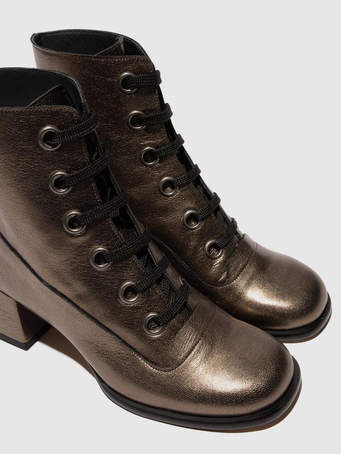 Flowfold Lace-up Ankle Boots SEPY342FLY GRAPHITE
