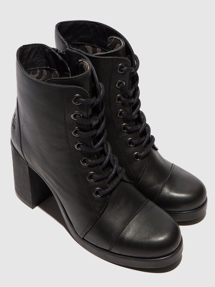 Flowfold Lace-up Ankle Boots SONY989FLY BLACK