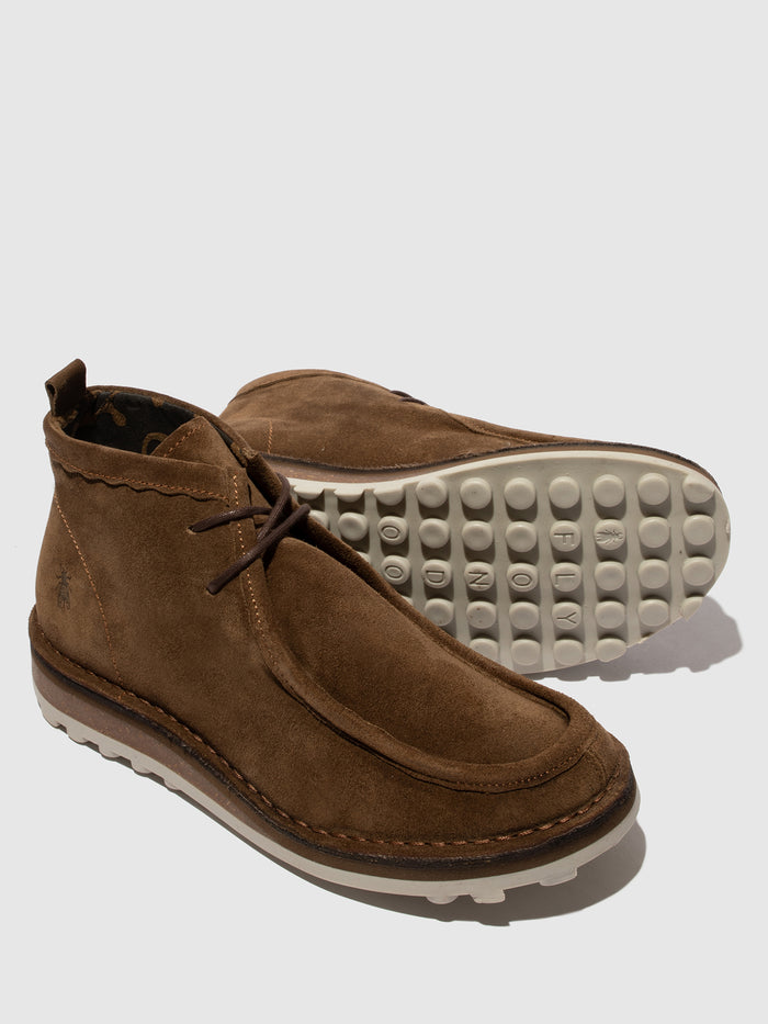 Flowfold Lace-up Ankle Boots TEZI130FLY ELEPHANT