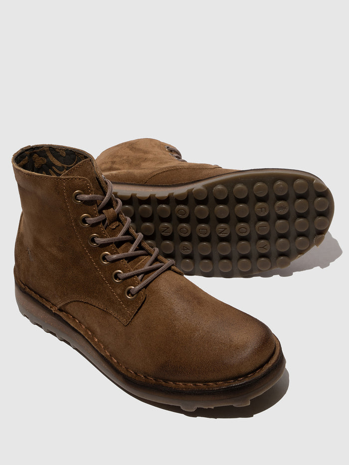 Flowfold Lace-up Ankle Boots TLIK166FLY ELEPHANT