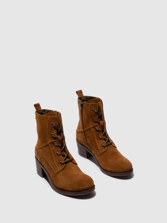Flowfold Lace-up Ankle Boots ZORE109FLY TOBACCO
