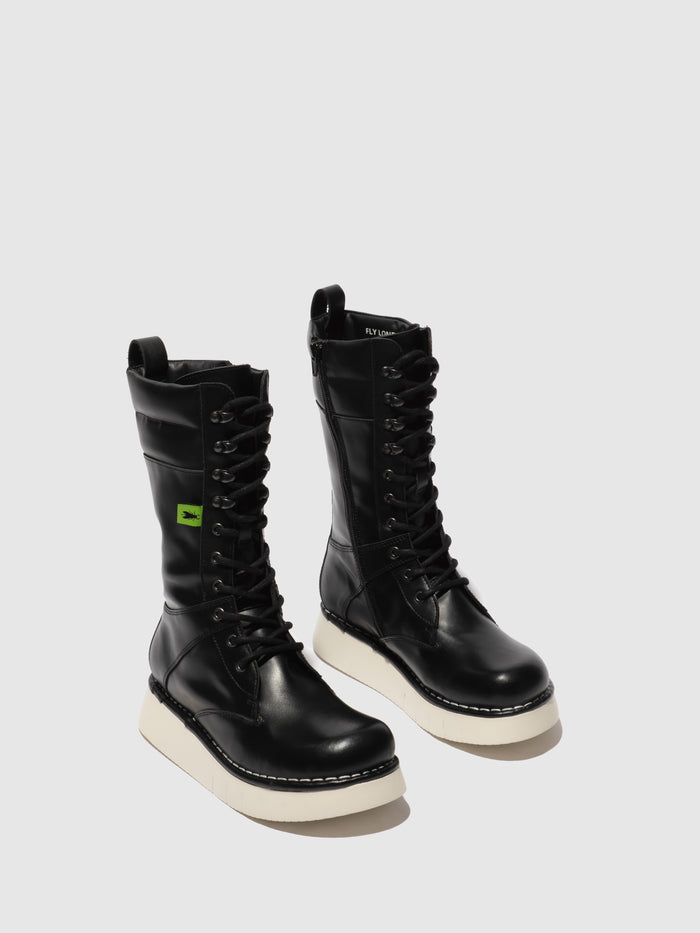 Flowfold Lace-up Boots IEVA245FLY TUNDER BLACK