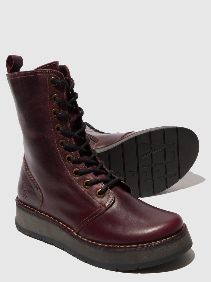 Flowfold Lace-up Boots RAMI043FLY PURPLE