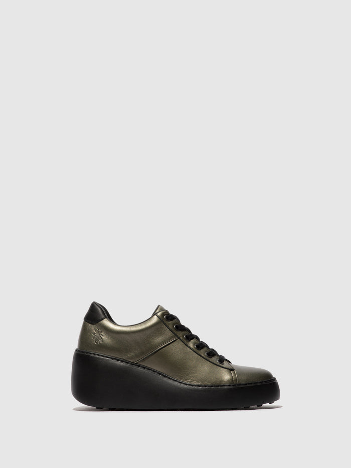 flowfold Lace-up Trainers DELF580FLY GRAPHITE