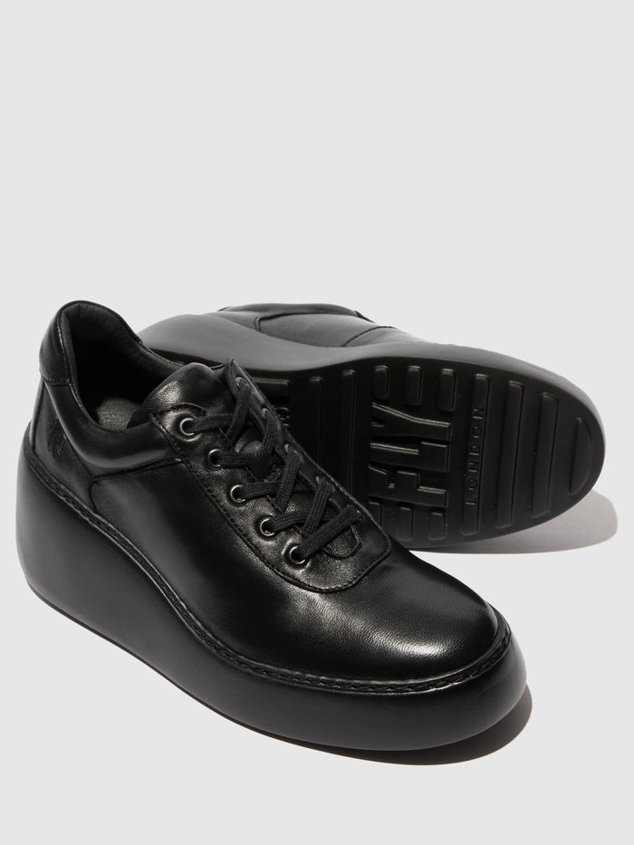 Flowfold Lace-up Trainers DIPO638FLY BLACK