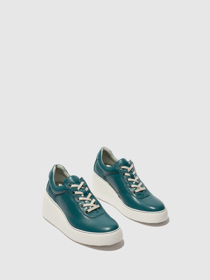Flowfold Lace-up Trainers DIPO638FLY PETROL