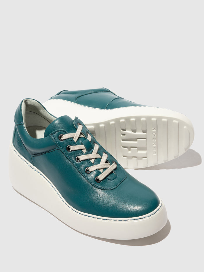 Flowfold Lace-up Trainers DIPO638FLY PETROL