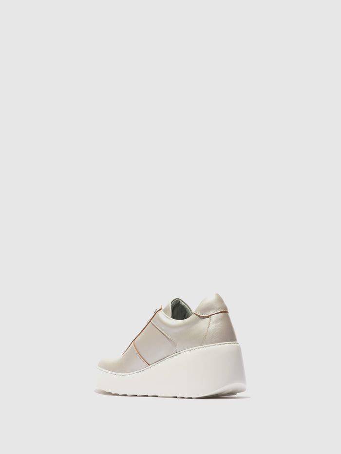 Flowfold Lace-up Trainers DIPO638FLY SILVER