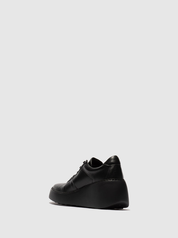 Flowfold Lace-up Trainers DIPO638FLY VELVET BLACK