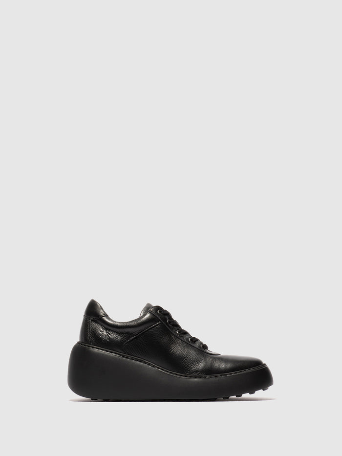 flowfold Lace-up Trainers DIPO638FLY VELVET BLACK