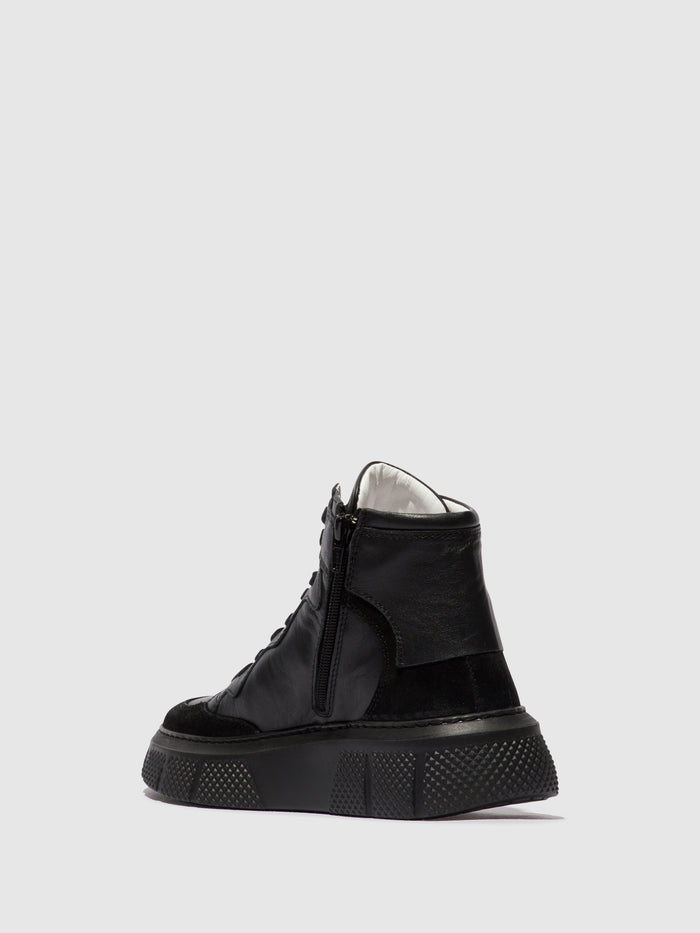 Flowfold Lace-up Trainers EPPE531FLY BLACK