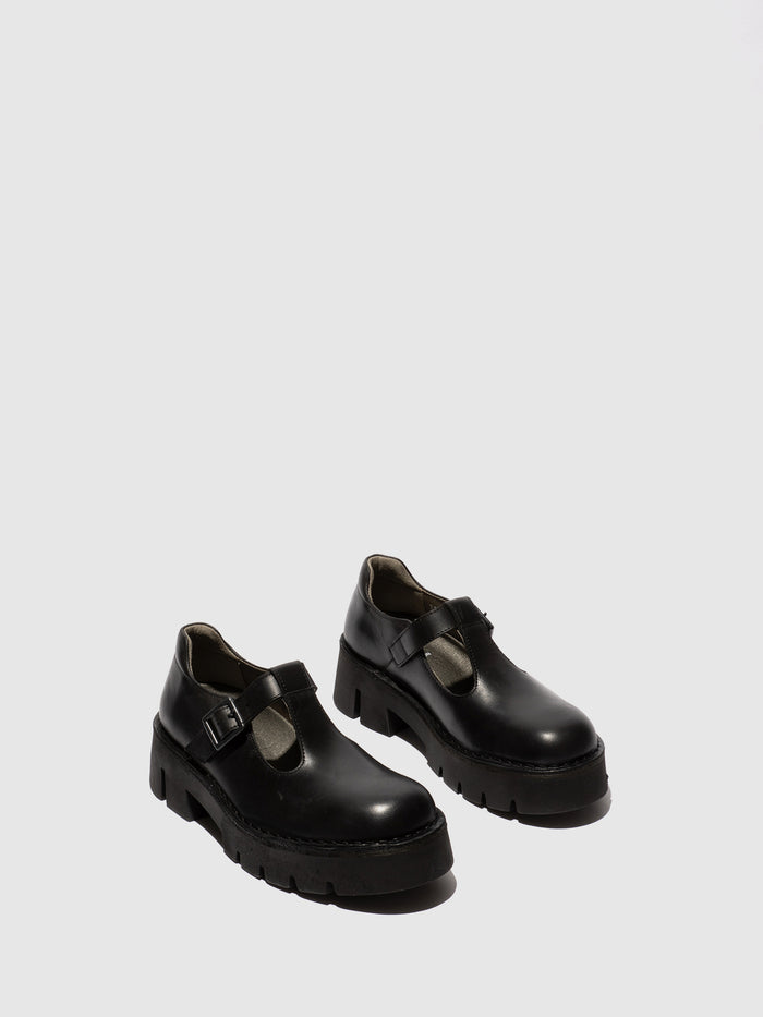 Flowfold Mary Jane Shoes BAIZ162FLY BLACK