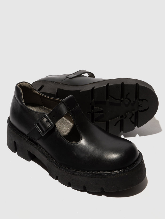 Flowfold Mary Jane Shoes BAIZ162FLY BLACK
