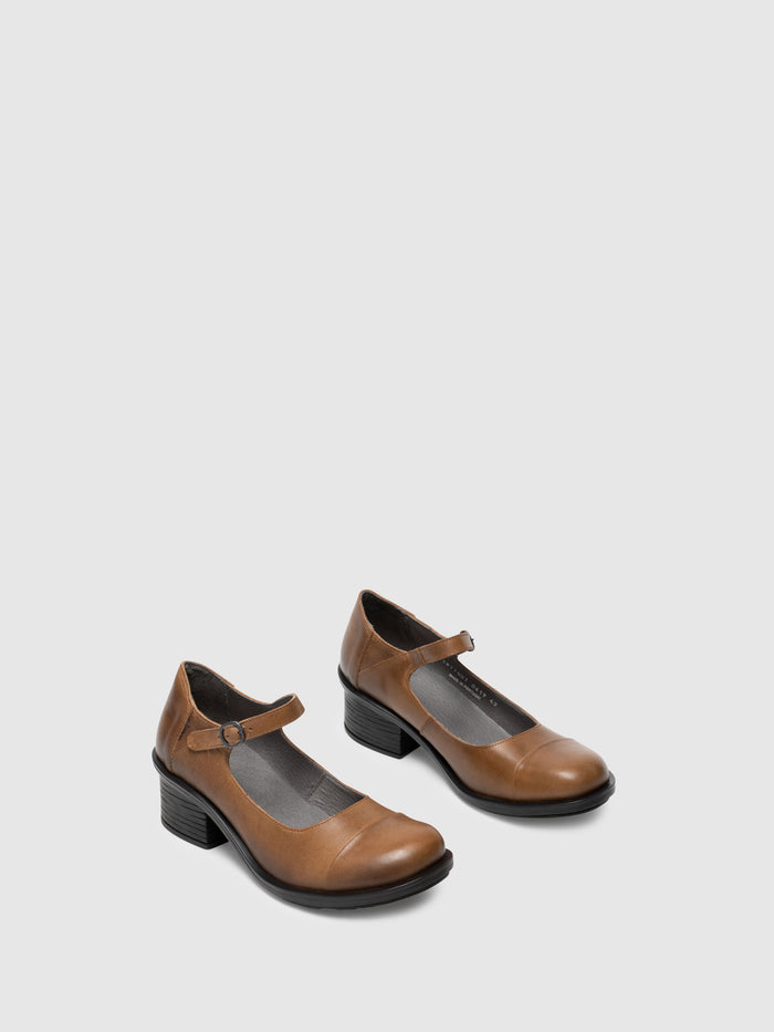 Flowfold Mary Jane Shoes CODY877FLY CAMEL