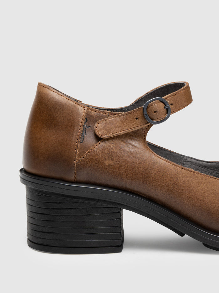 Flowfold Mary Jane Shoes CODY877FLY CAMEL