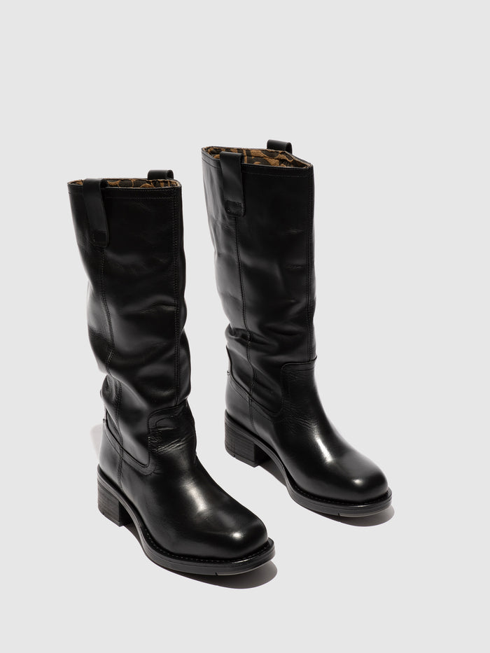 Flowfold Over The Knee Boots RINT346FLY BLACK