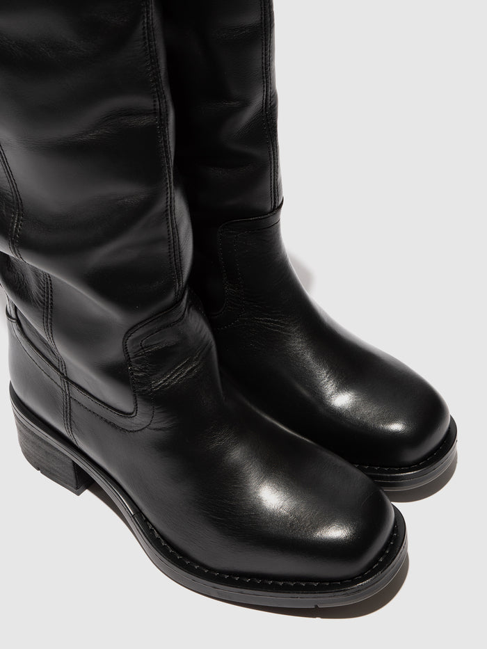 Flowfold Over The Knee Boots RINT346FLY BLACK