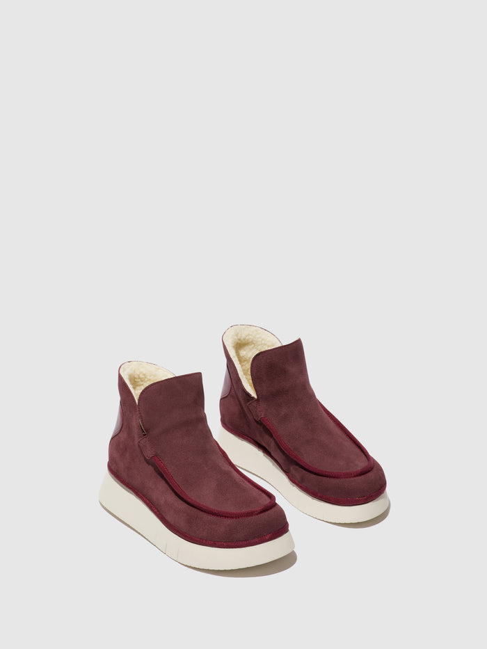 Flowfold Round Toe Ankle Boots COZE348FLY PURPLE