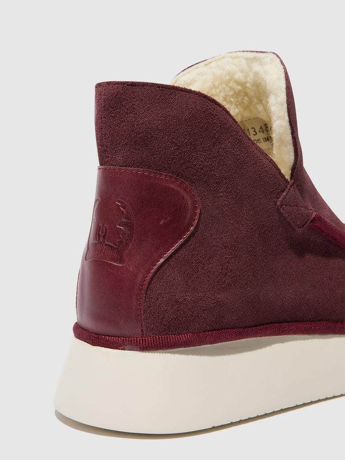 Flowfold Round Toe Ankle Boots COZE348FLY PURPLE