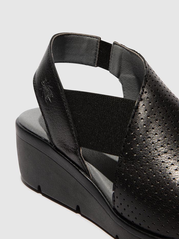 Flowfold Sling-Back Sandals NISI066FLY BLACK (PERF)