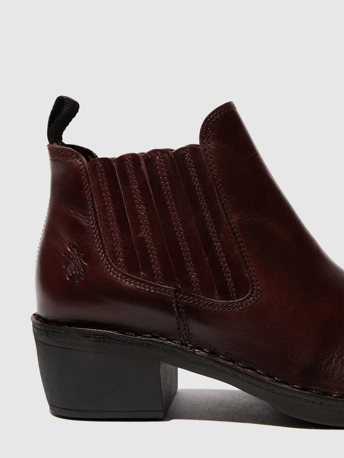 Flowfold Slip-on Ankle Boots MOOF103FLY WINE