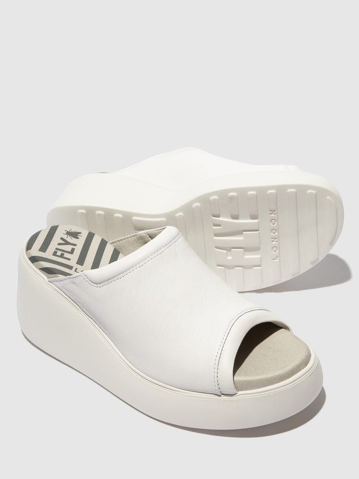 Flowfold Slip-on Mules DOLI042FLY WHITE