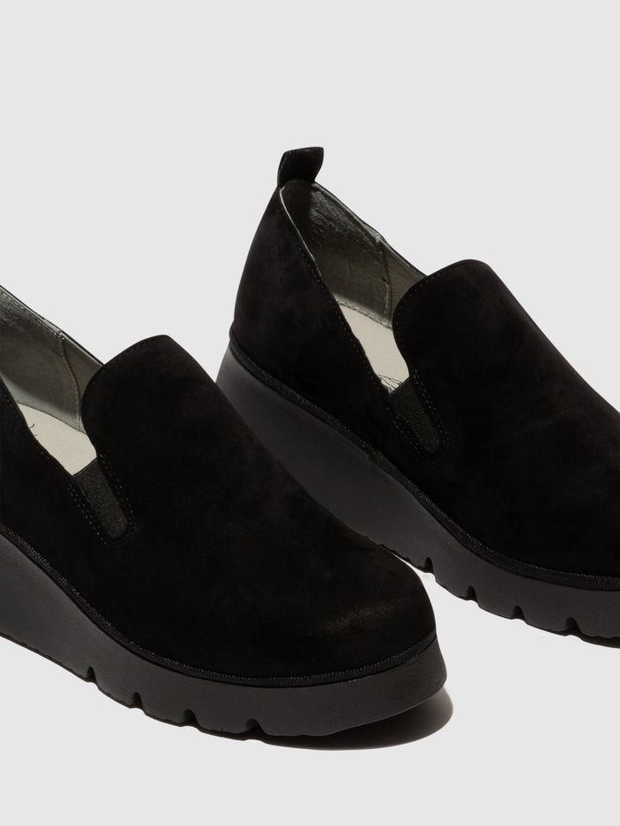 Flowfold Slip-on Shoes PECE406FLY KID SUEDE BLACK