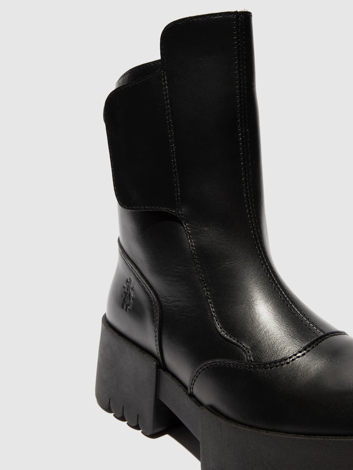 Flowfold Velcro Ankle Boots EGLI124FLY BLACK