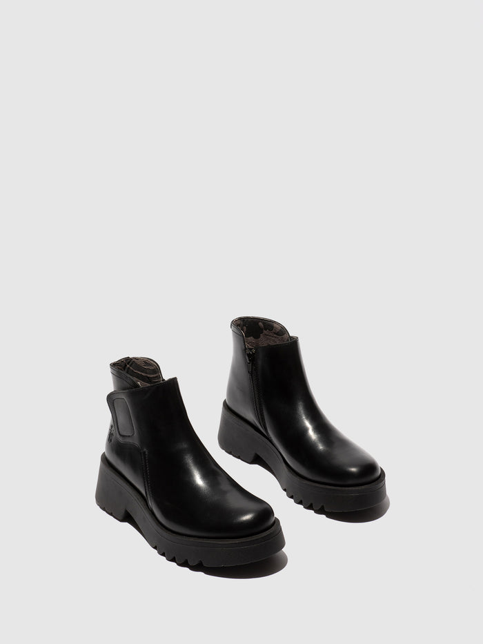 Flowfold Velcro Ankle Boots MUFE363FLY BLACK