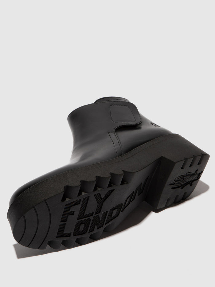Flowfold Velcro Ankle Boots MUFE363FLY BLACK