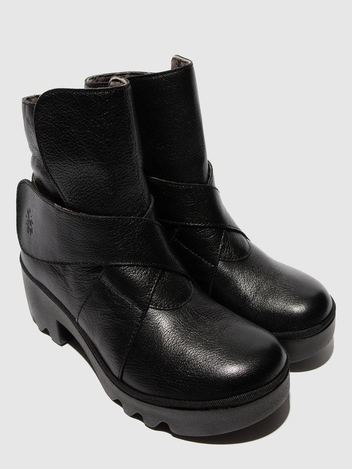 Flowfold Velcro Ankle Boots TEFA532FLY BLACK