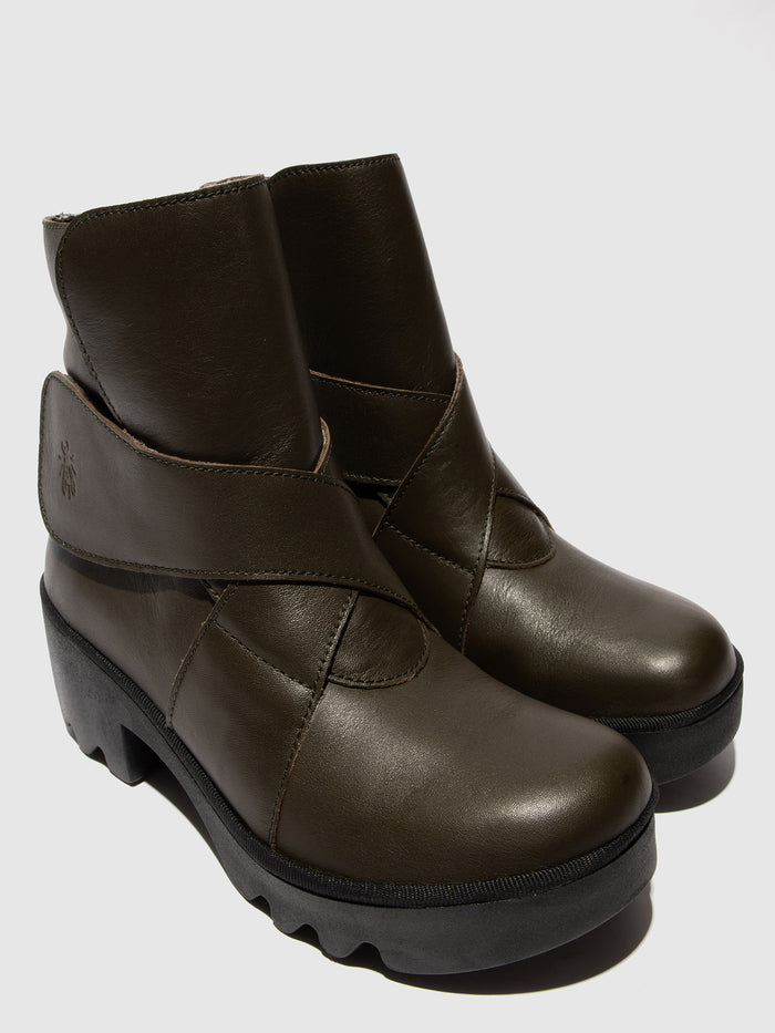 Flowfold Velcro Ankle Boots TEFA532FLY MILITARY