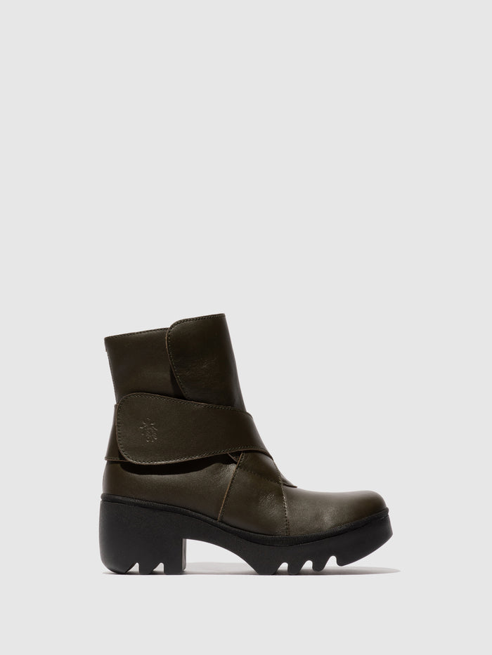 flowfold Velcro Ankle Boots TEFA532FLY MILITARY