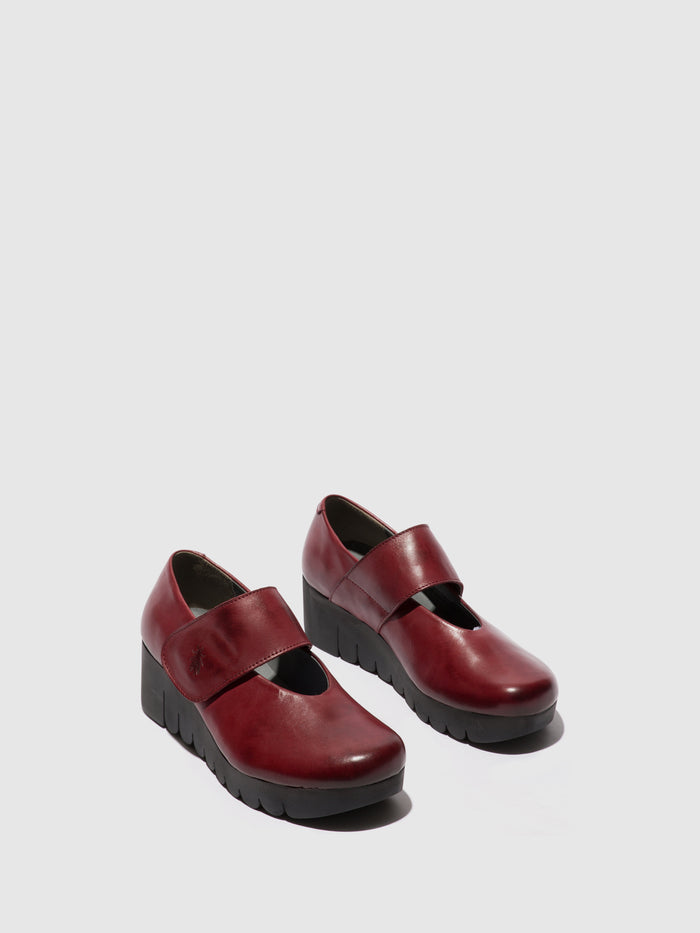 Flowfold Velcro Shoes VARI188FLY BURGUNDY