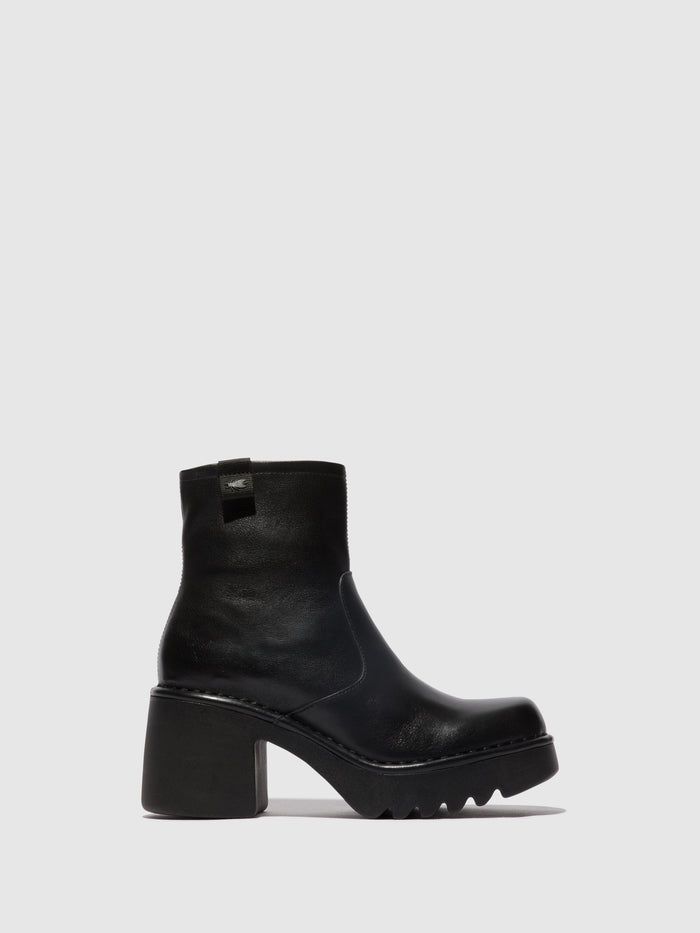 flowfold Zip Up Ankle Boots MOGE250FLY BLACK
