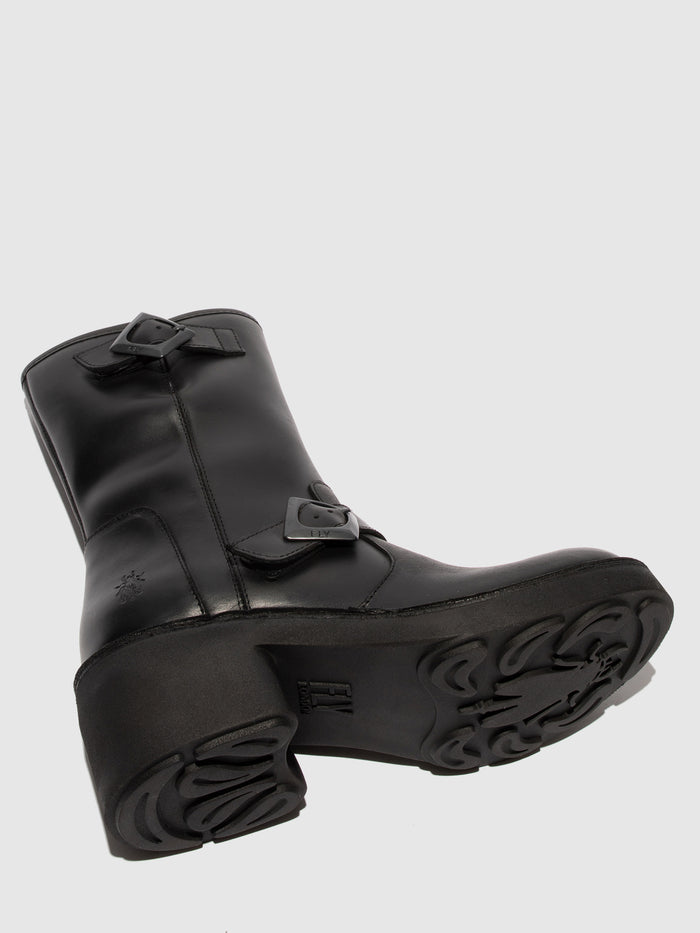 Flowfold Zip Up Ankle Boots NATY192FLY BLACK