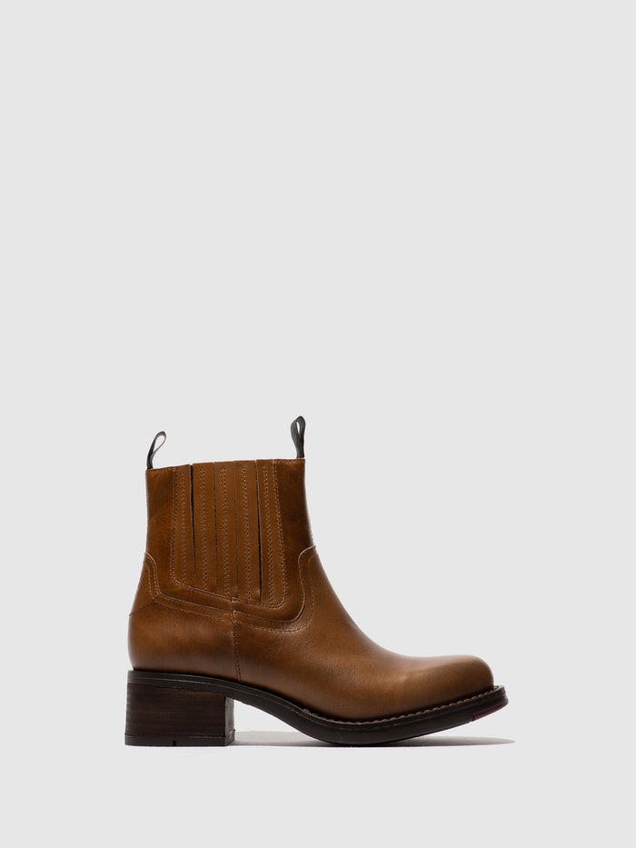 flowfold Zip Up Ankle Boots RALI513FLY CAMEL