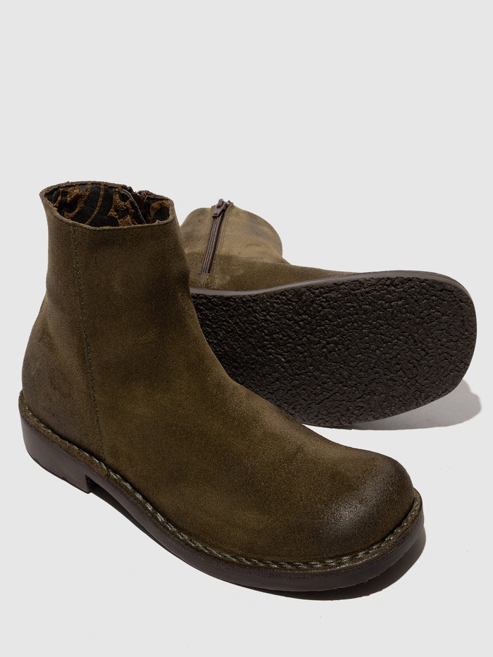 Flowfold Zip Up Ankle Boots RUPE183FLY ASPEN