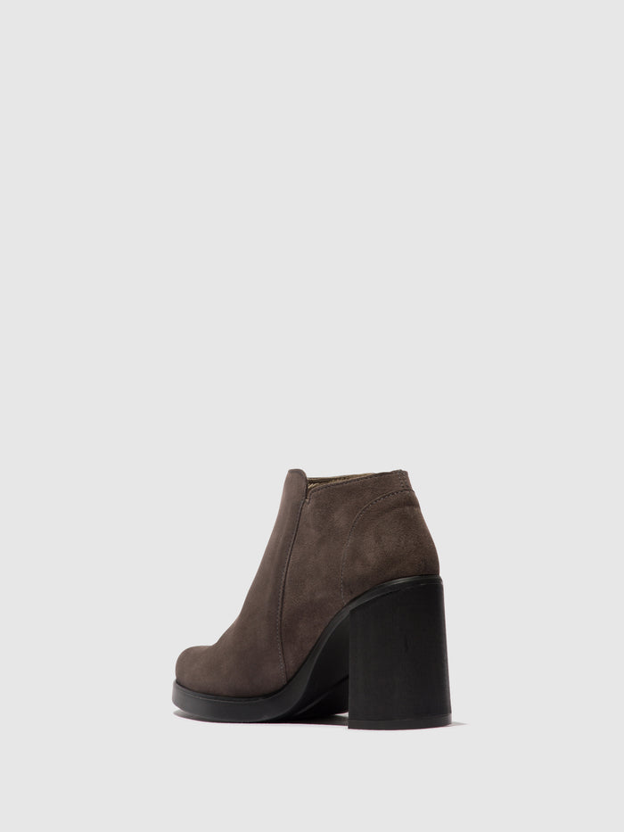 Flowfold Zip Up Ankle Boots SHAR986FLY ANTHRACITE