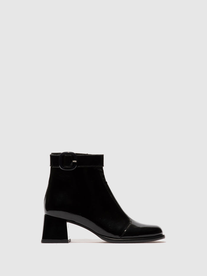 flowfold Zip Up Ankle Boots SIRT340FLY BLACK