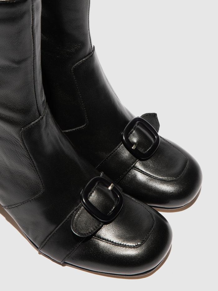 Flowfold Zip Up Ankle Boots SUIR170FLY BLACK
