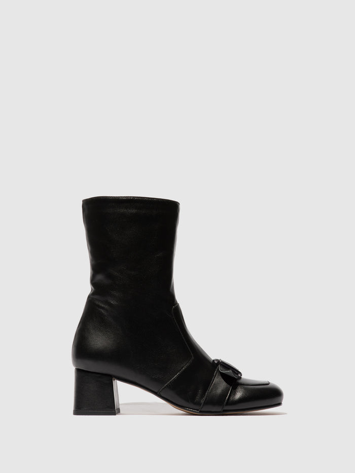 flowfold Zip Up Ankle Boots SUIR170FLY BLACK