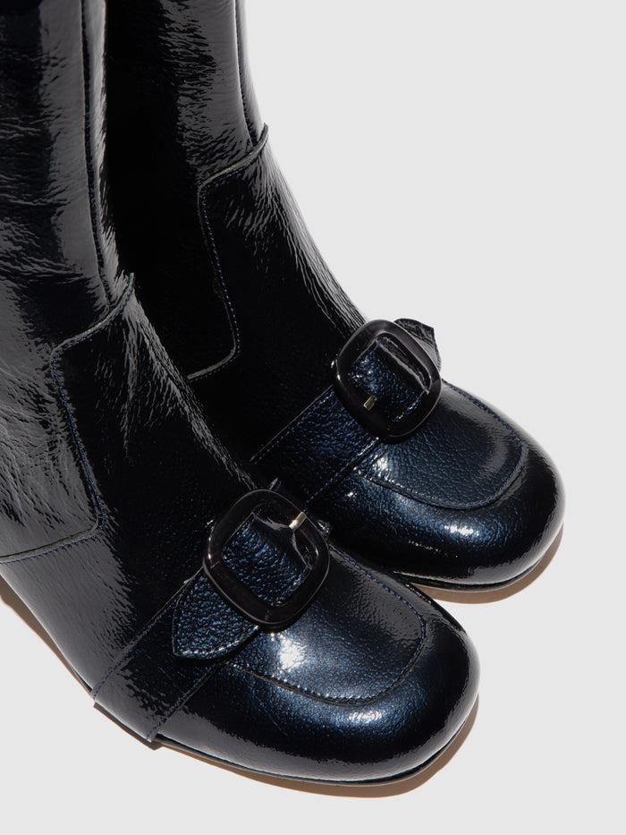 Flowfold Zip Up Ankle Boots SUIR170FLY NAVY