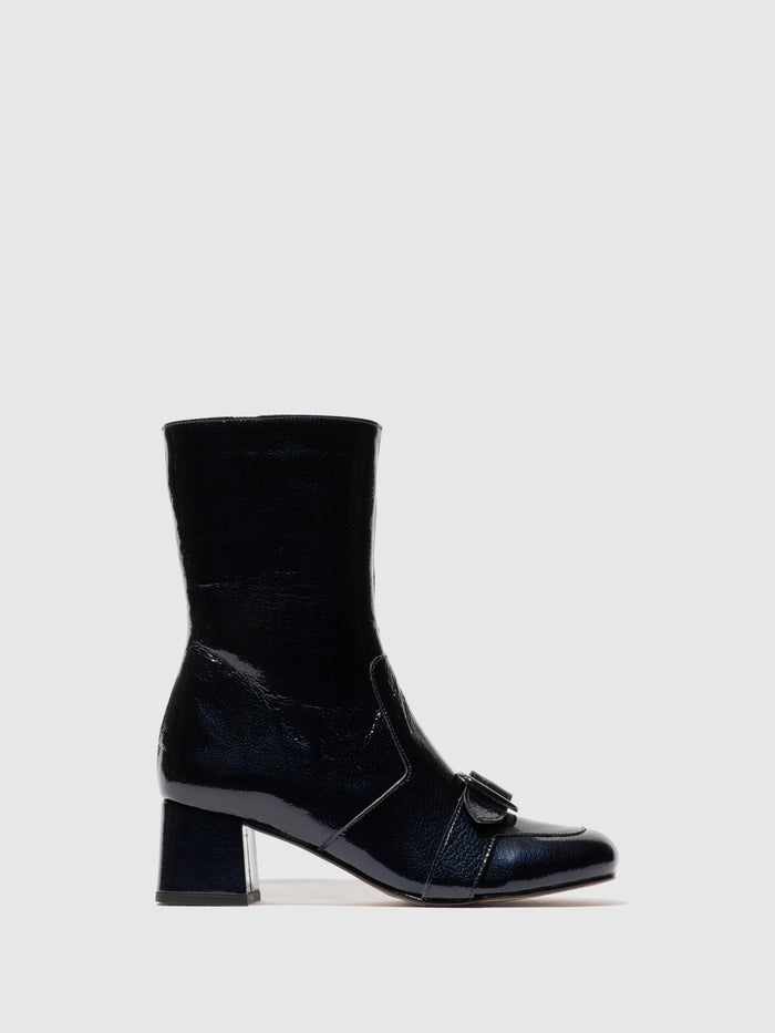 flowfold Zip Up Ankle Boots SUIR170FLY NAVY
