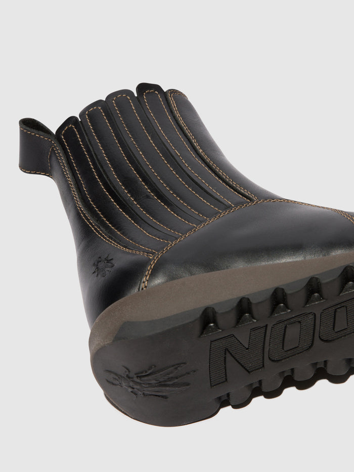 Flowfold Zip Up Ankle Boots SUZY899FLY BLACK