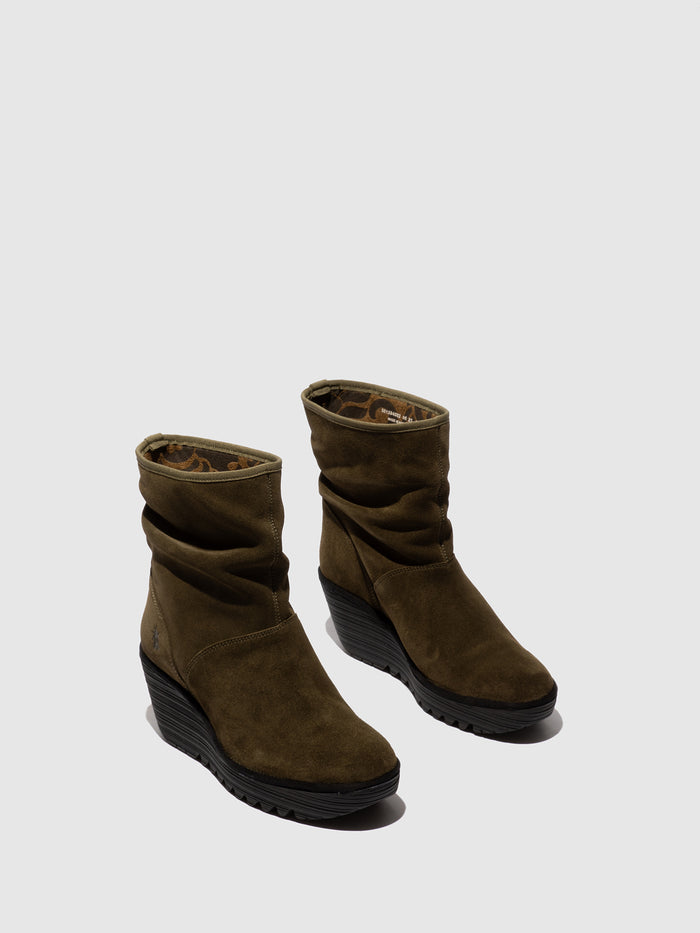 Flowfold Zip Up Ankle Boots YAXO594FLY ASPEN