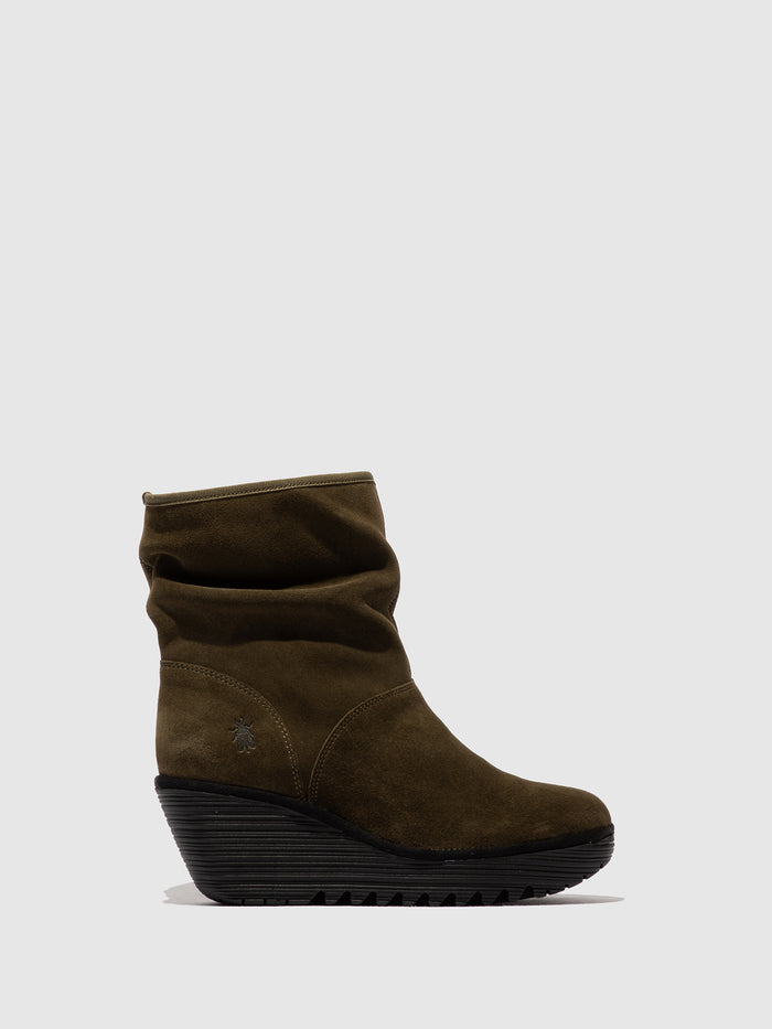 flowfold Zip Up Ankle Boots YAXO594FLY ASPEN